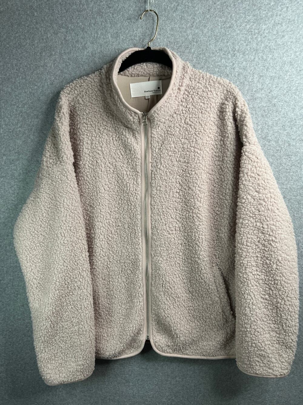 Newbury Kustom Womens Sherpa Fleece Jacket Large Full Zip Soft